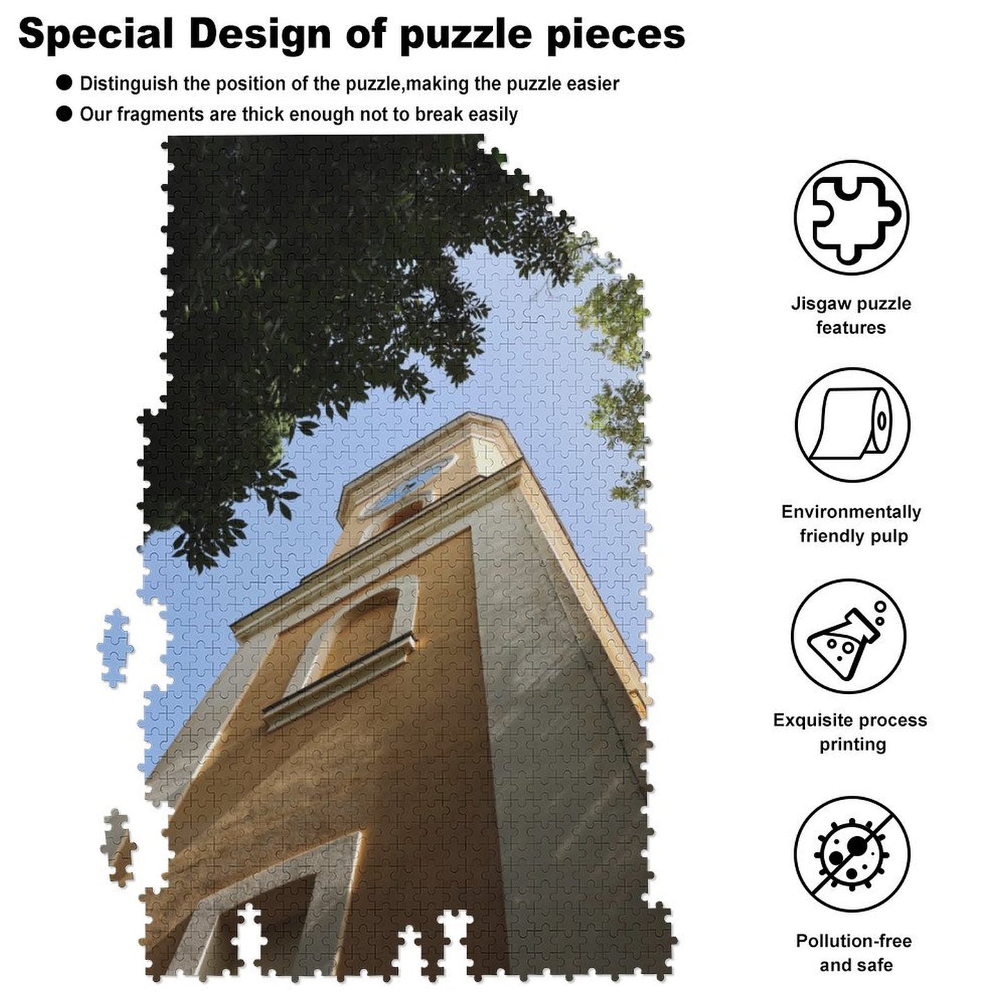Eze church - 1000-Piece Jigsaw Puzzle