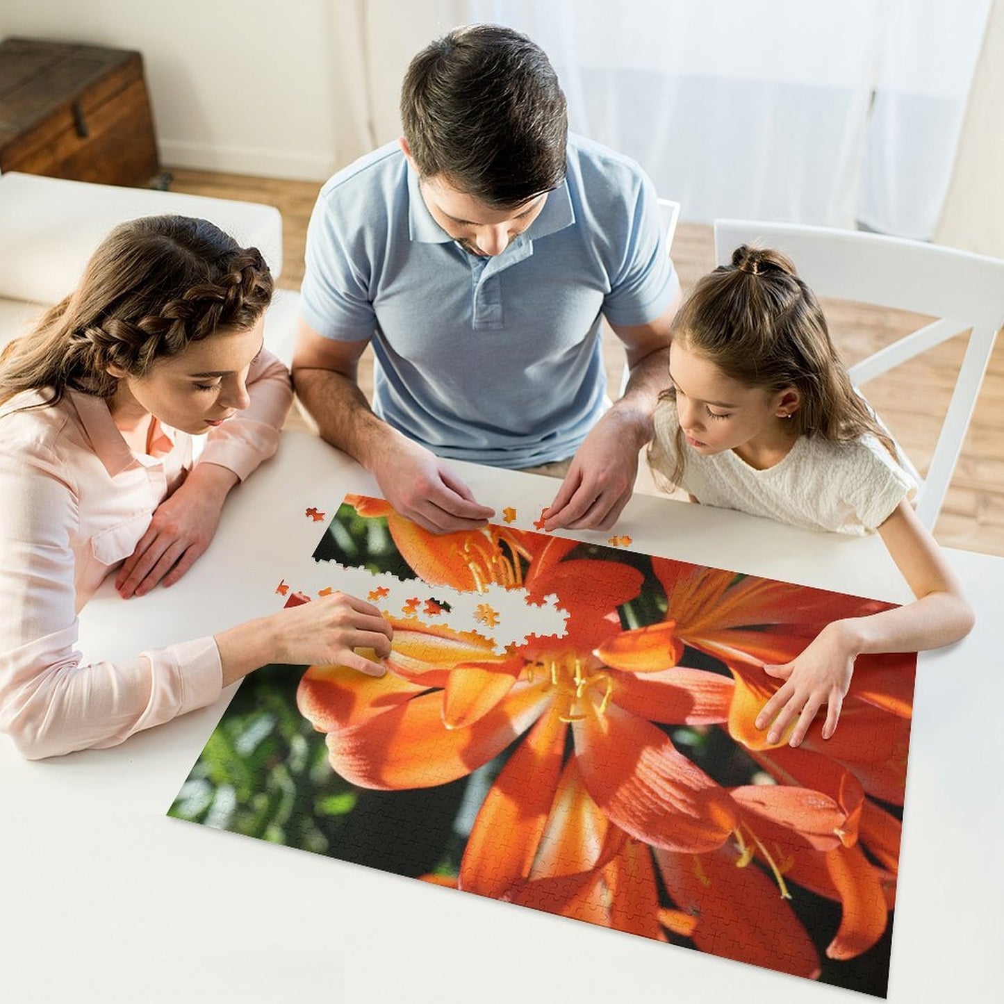 Clivias in the sun - 1000-Piece Jigsaw Puzzle