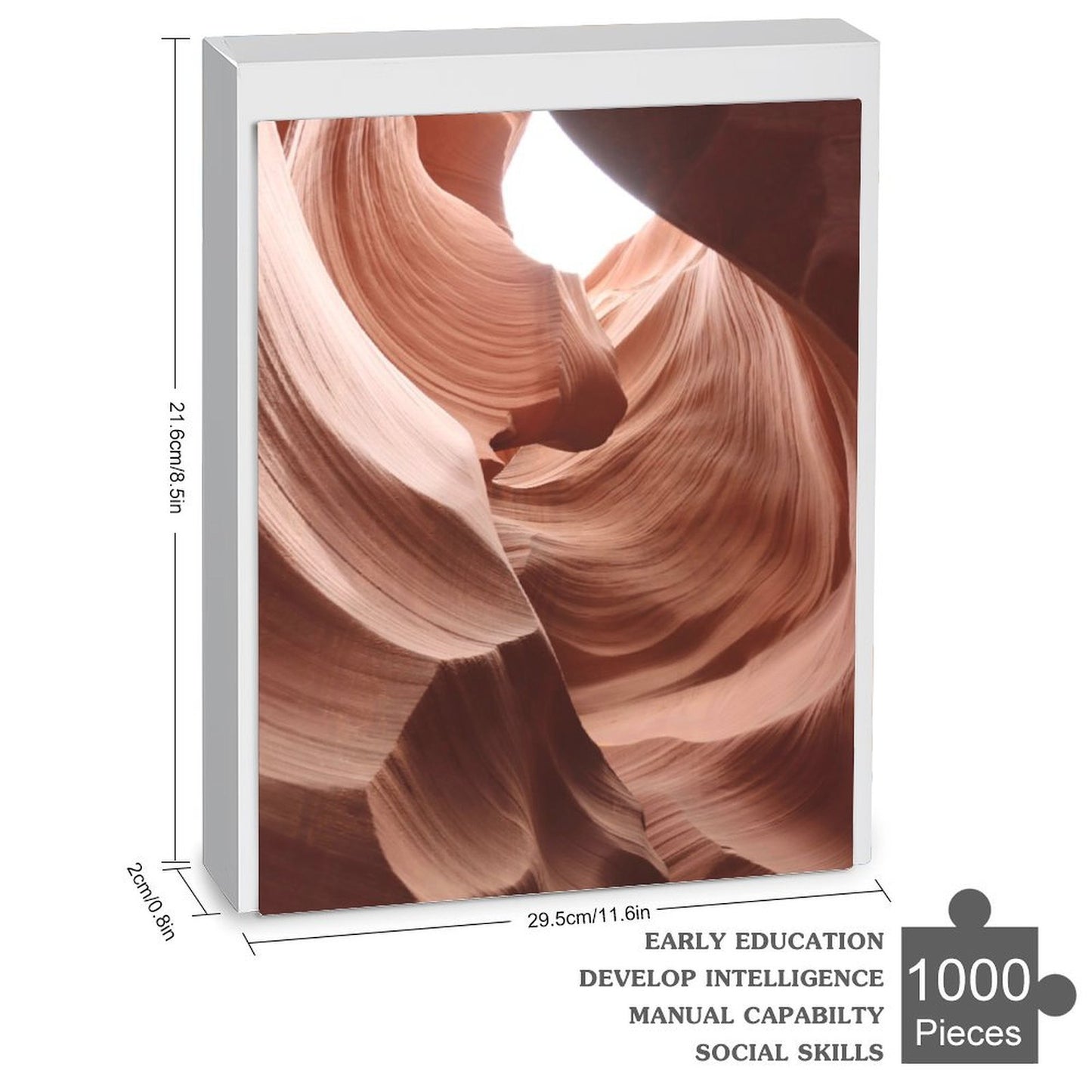 Antelope Canyon waves - 1000-Piece Jigsaw Puzzle