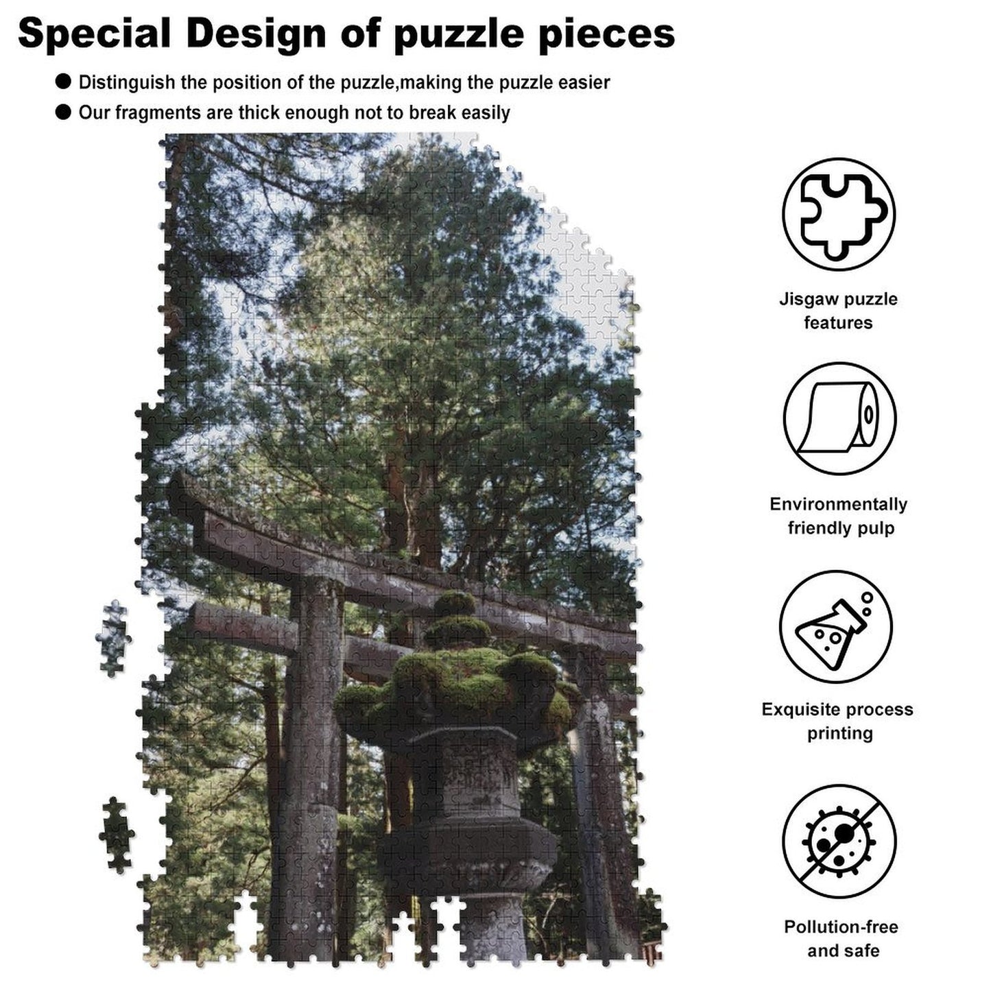 Torii gate in the forest - 1000-Piece Jigsaw Puzzle