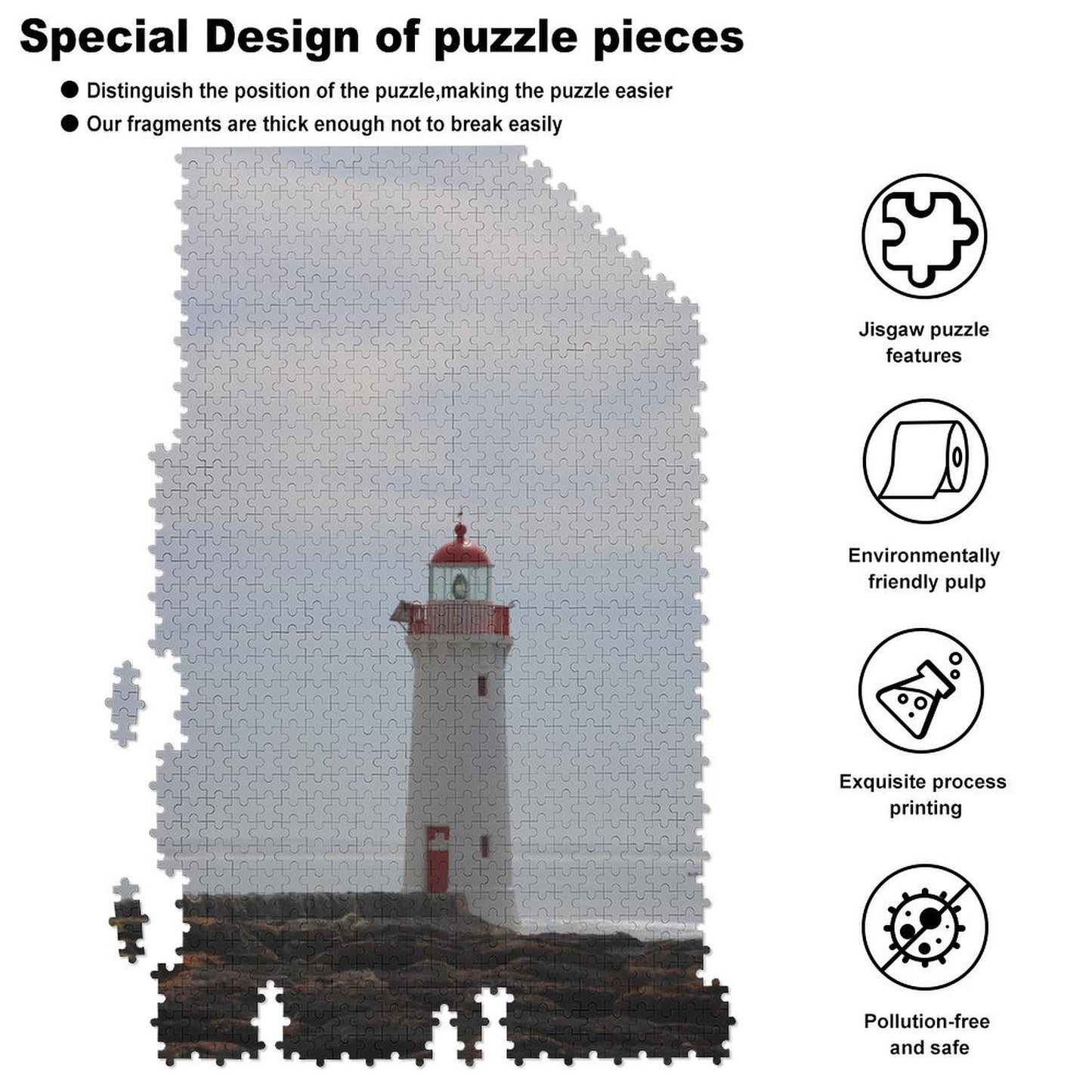 Griffiths Island Lighthouse - 1000-Piece Jigsaw Puzzle