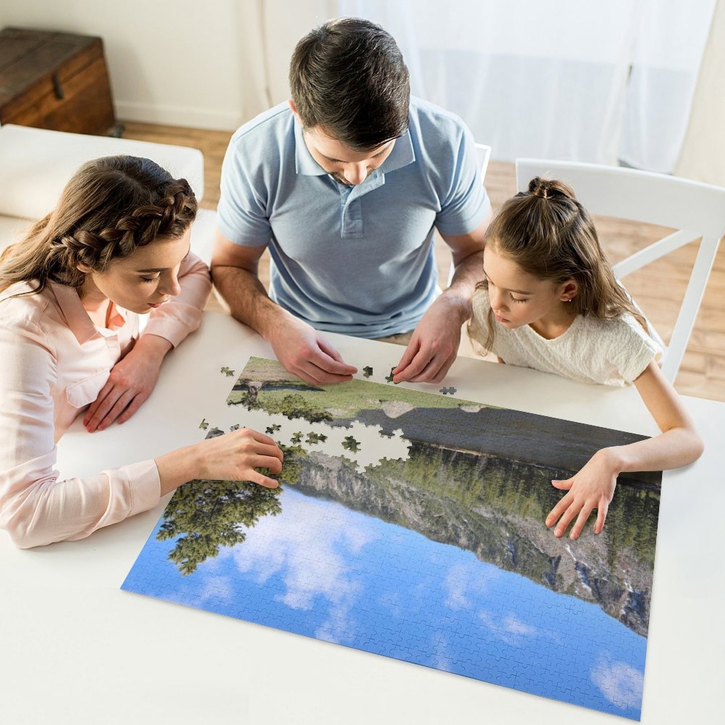 River flowing through Yellowstone National Park - 1000-Piece Jigsaw Puzzle