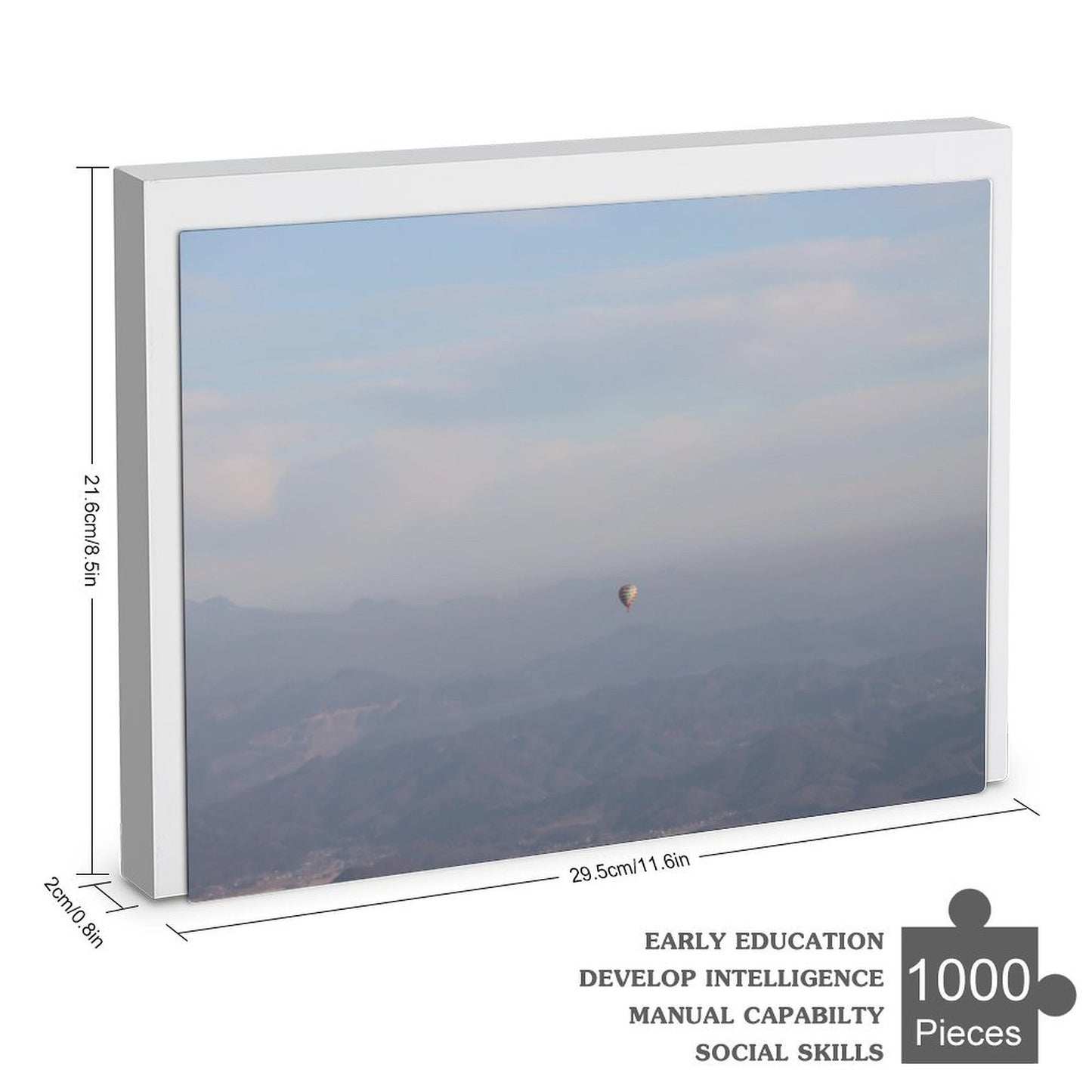 Balloon over the mountains - 1000-Piece Jigsaw Puzzle