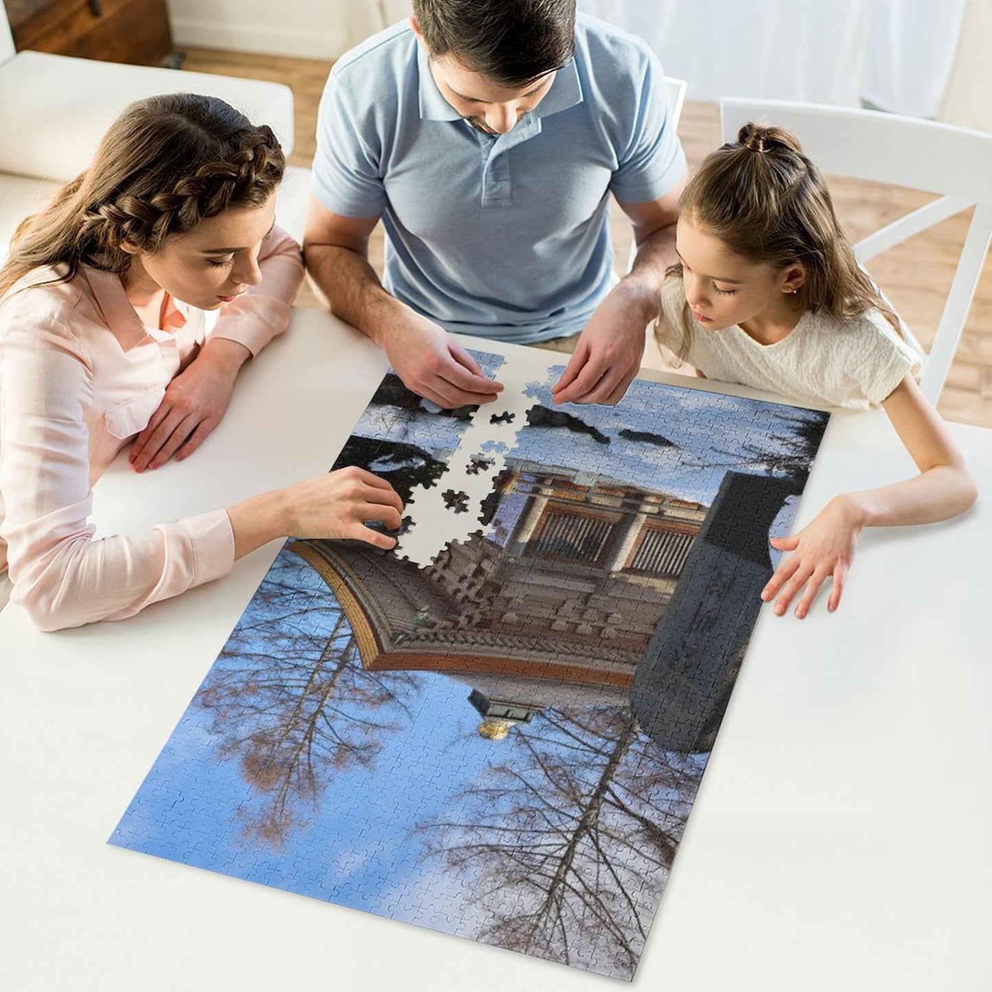 Temple in the snow - 1000-Piece Jigsaw Puzzle