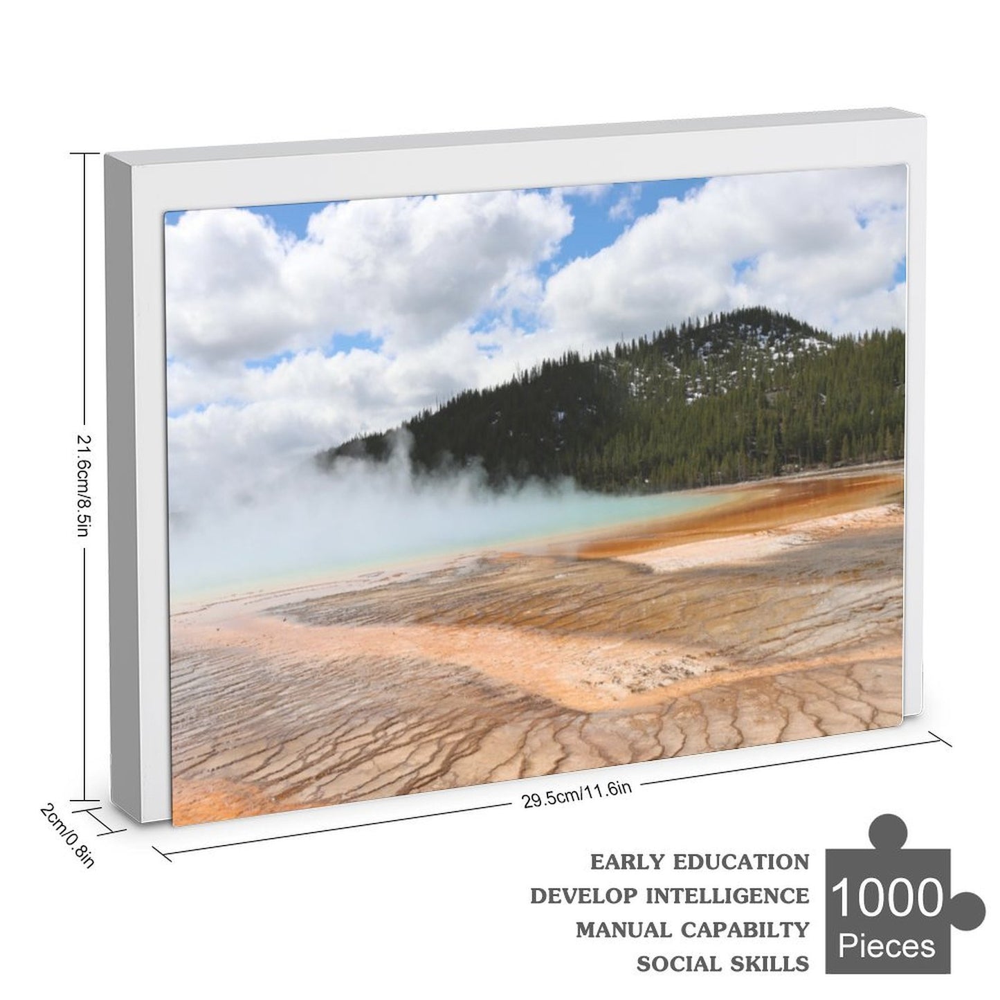 Yellowstone National Park hot spring - 1000-Piece Jigsaw Puzzle