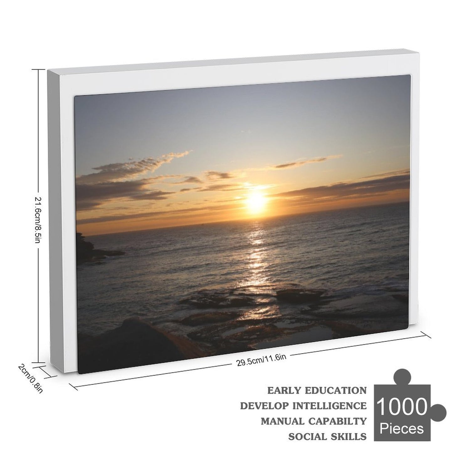 Sunrise over the ocean, Sydney - 1000-Piece Jigsaw Puzzle