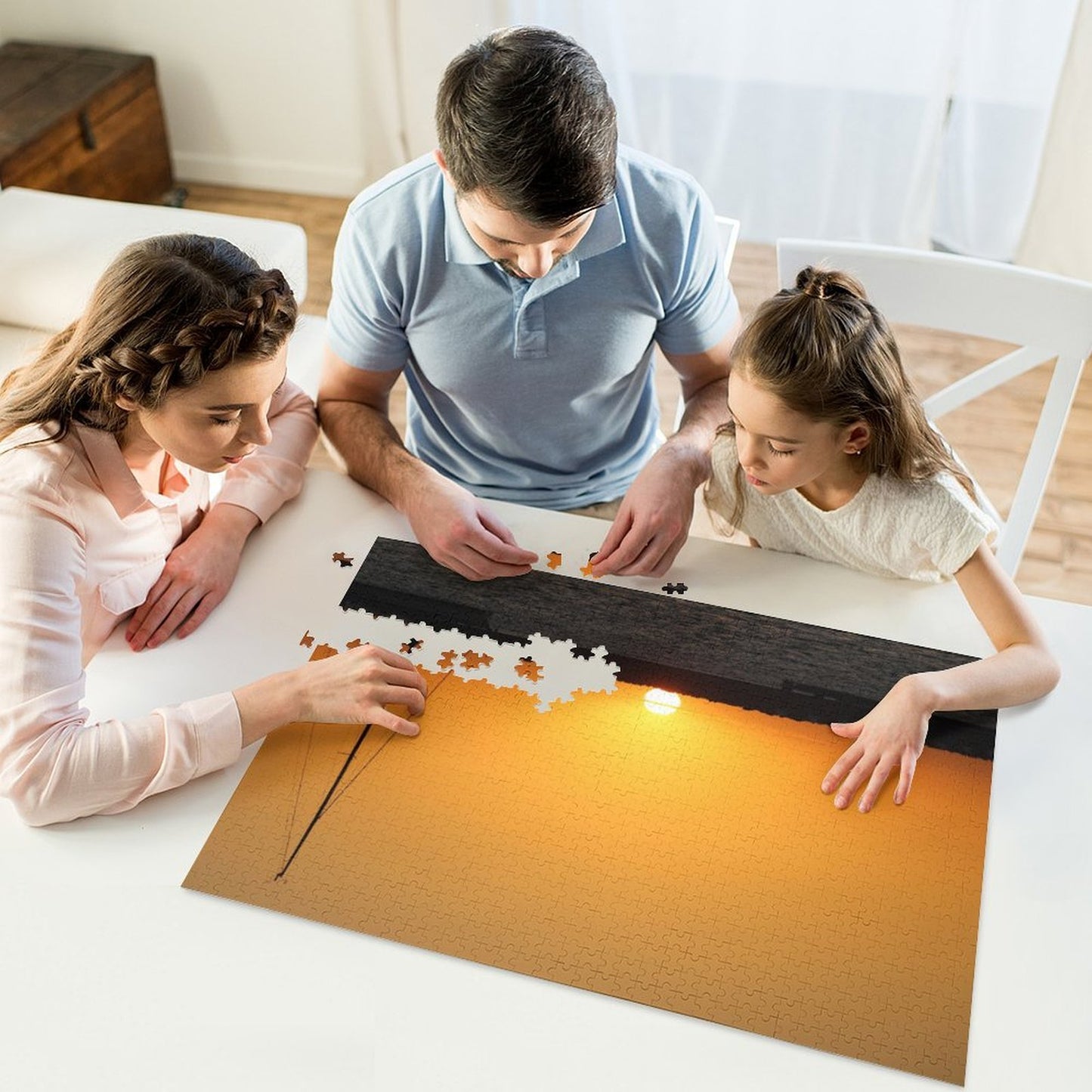 Sunset by the water - 1000-Piece Jigsaw Puzzle