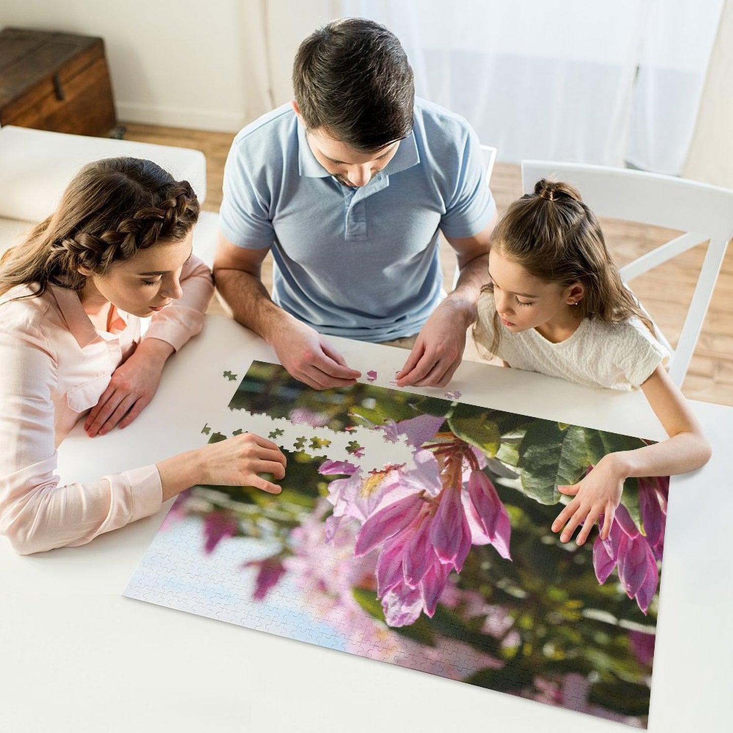 Pink azaleas - 1000-Piece Jigsaw Puzzle