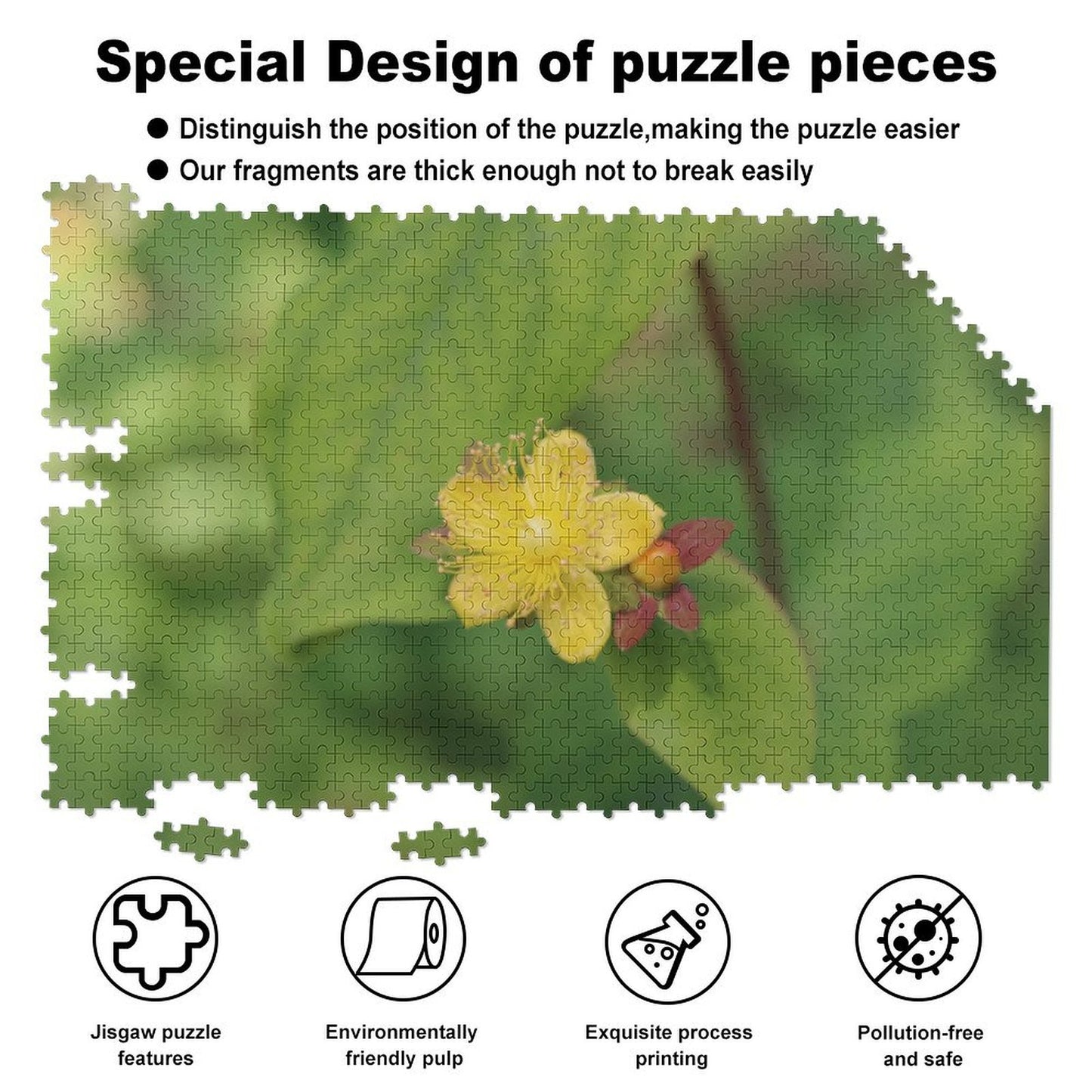 Hypericum androsaemum blooming - 1000-Piece Jigsaw Puzzle