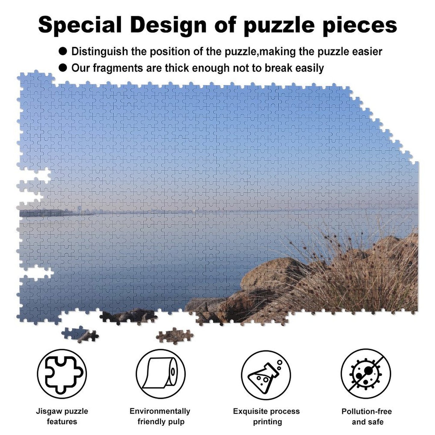 Port Melbourne morning stillness - 1000-Piece Jigsaw Puzzle