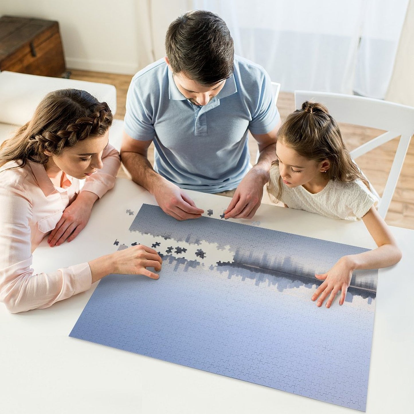 Melbourne skyline, Sandridge lookout - 1000-Piece Jigsaw Puzzle